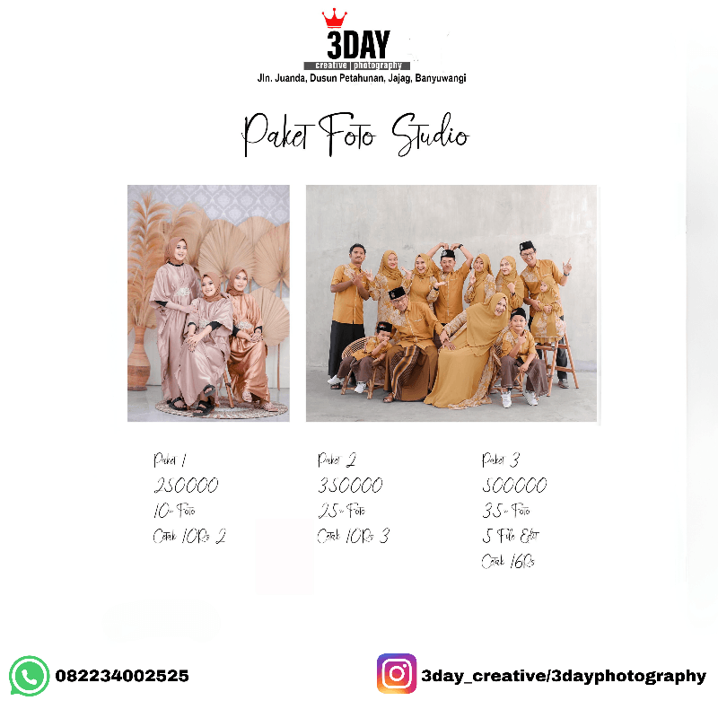 FOTO STUDIO 3 DAY PHOTOGRAPHY